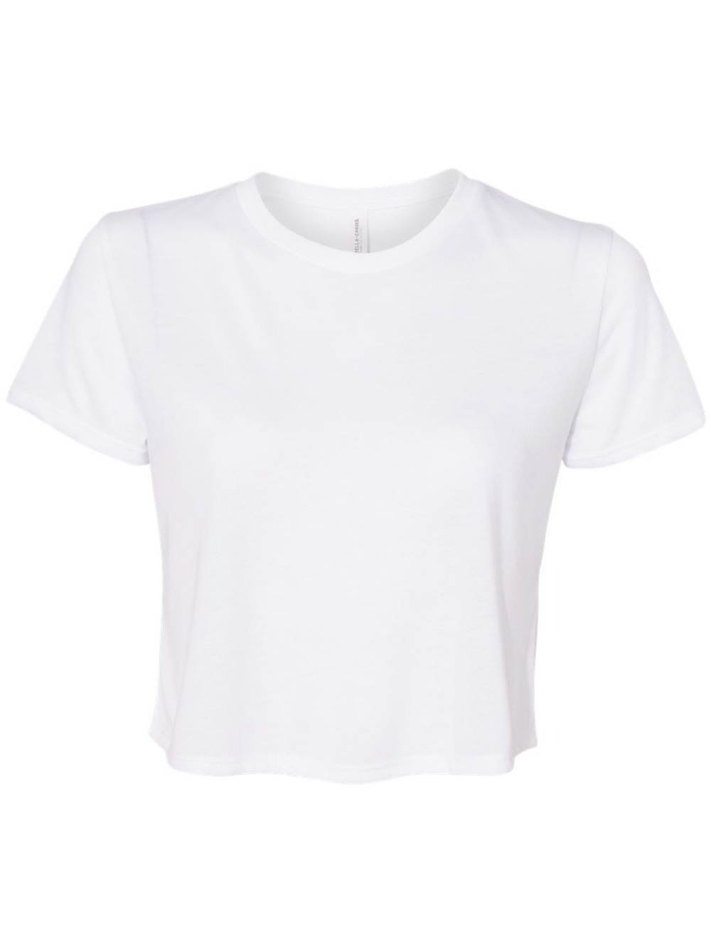 Bella Canvas Women’s Flowy Crop Tee - 8882, white